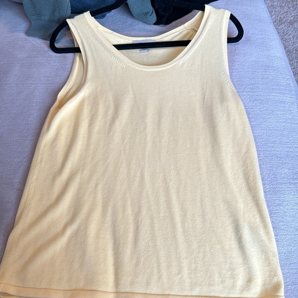 Faconnable yellow tank top